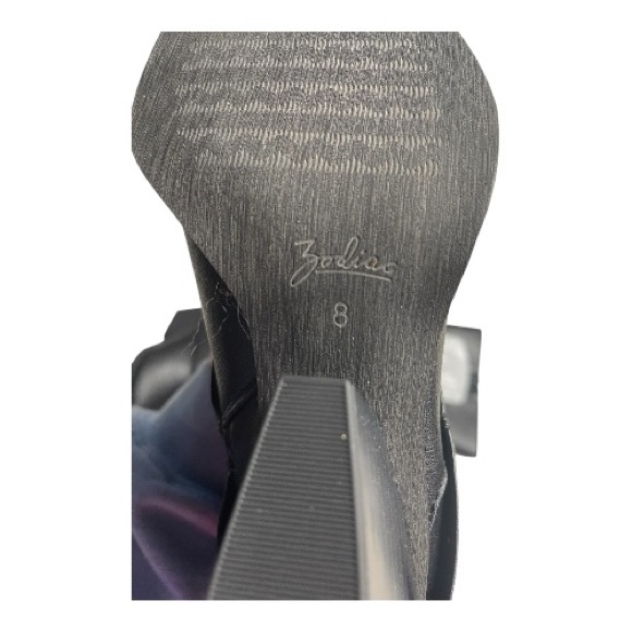 Zodiac Black Rowena Zip Knee Boots NIB Sz 8 - Picture 5 of 5